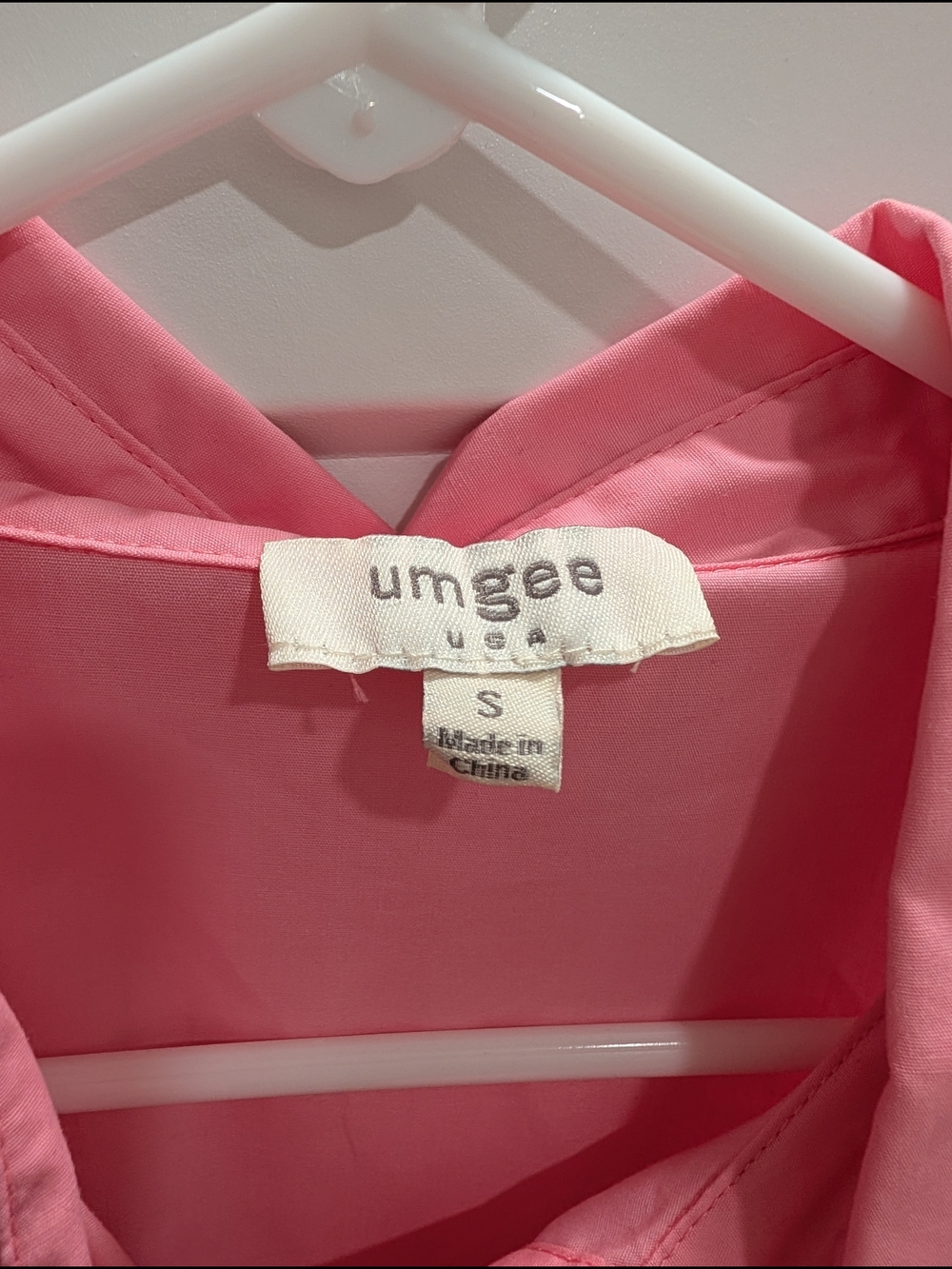 Umgee Pink Collared Button-Up Dress - Picture 2 of 2